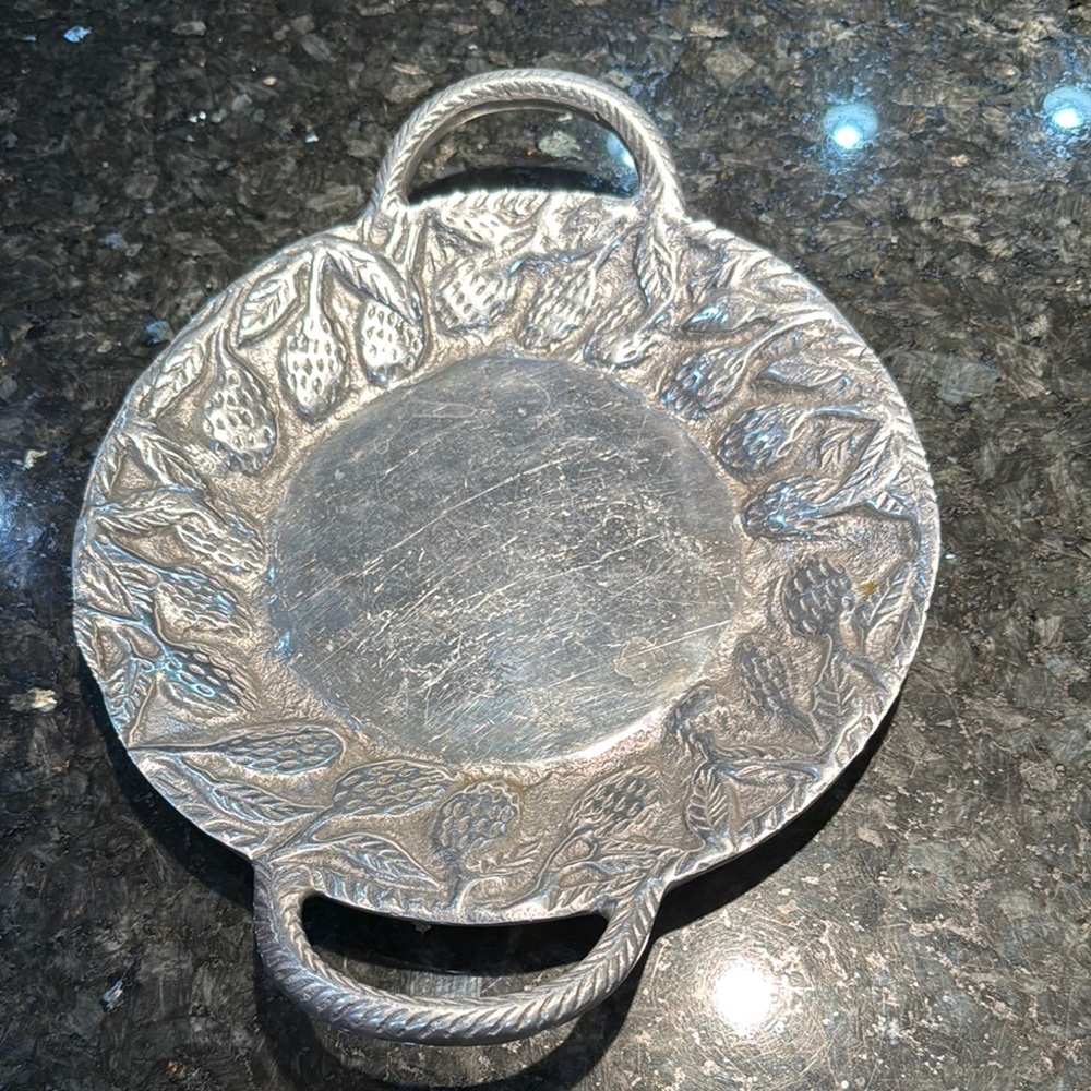 Vintage Silver Plated Serving Tray